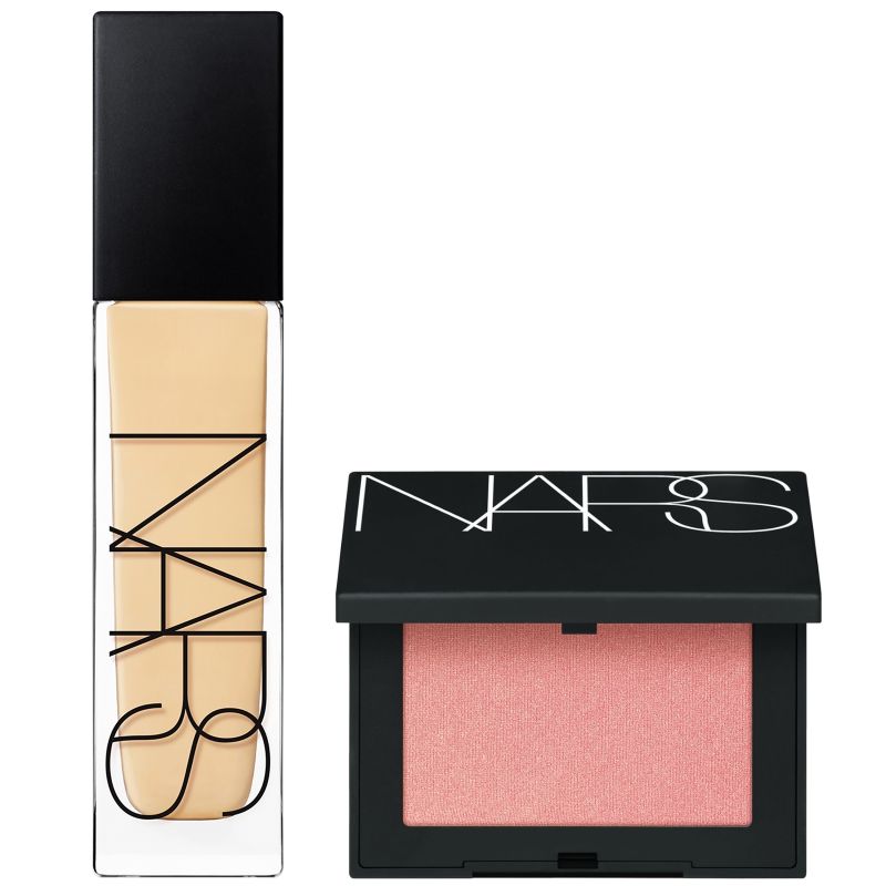NARS Natural Longwear Foundation 30ml and NARS Blush Orgasm 4.8g Bundle (Various Shades) - Gobi