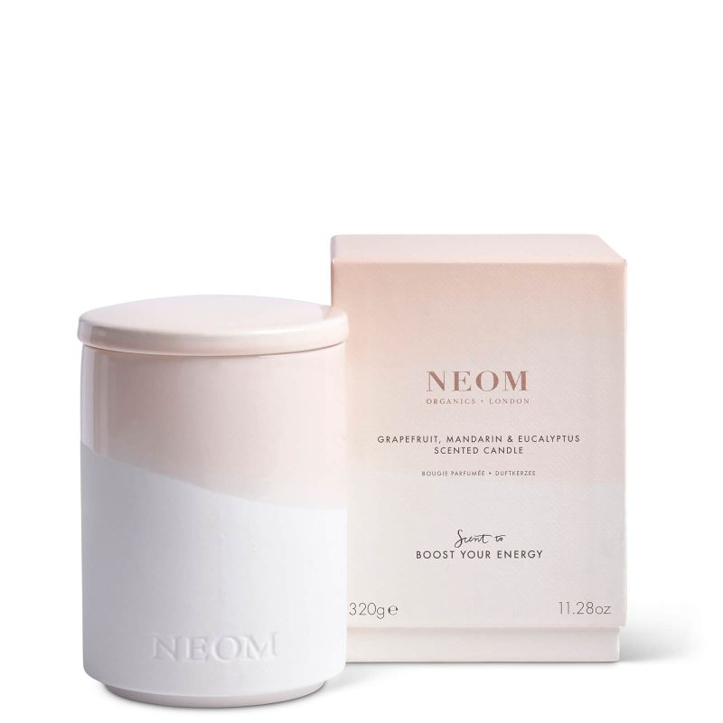 NEOM Wellbeing Grapefruit, Mandarin and Eucalyptus Scented Candle 320g