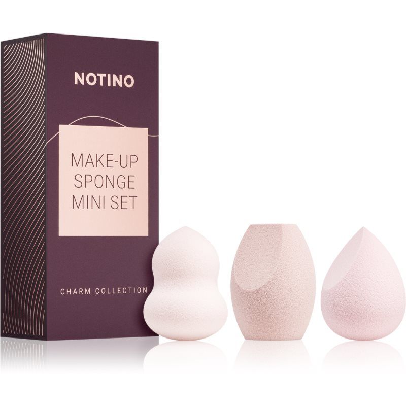 Notino Charm Collection Mini make-up sponge set setti minikokoisia meikkivoidesieniä