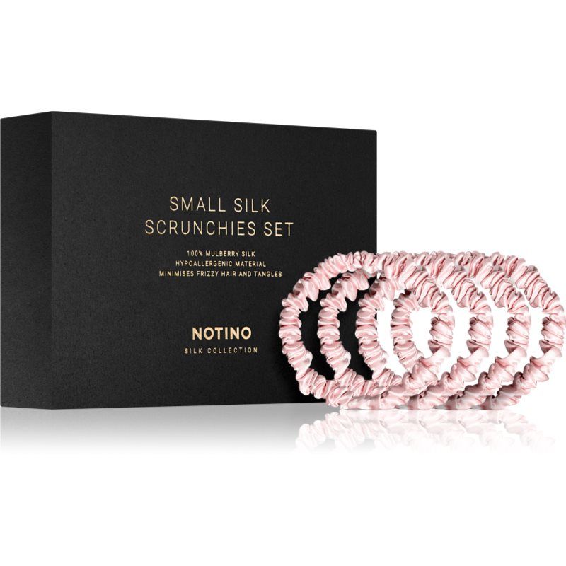 Notino Silk Collection Small Scrunchie Set setti silkkisiä hiusdonitseja sävy Pink