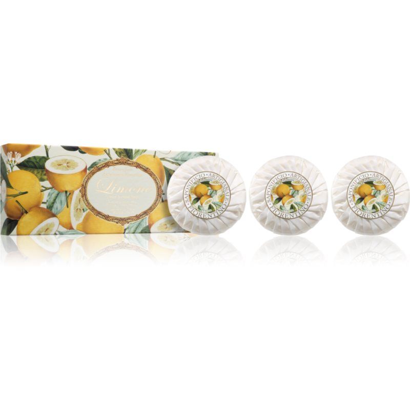 Saponificio Artigianale Fiorentino Lemon Set palasaippuasetti