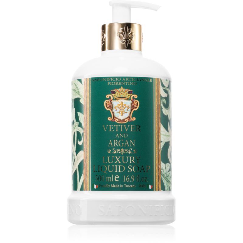 Saponificio Artigianale Fiorentino Vetiver and Argan luonnollinen nestesaippua käsille 500 ml