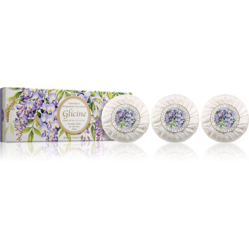 Saponificio Artigianale Fiorentino Wisteria Set palasaippuasetti