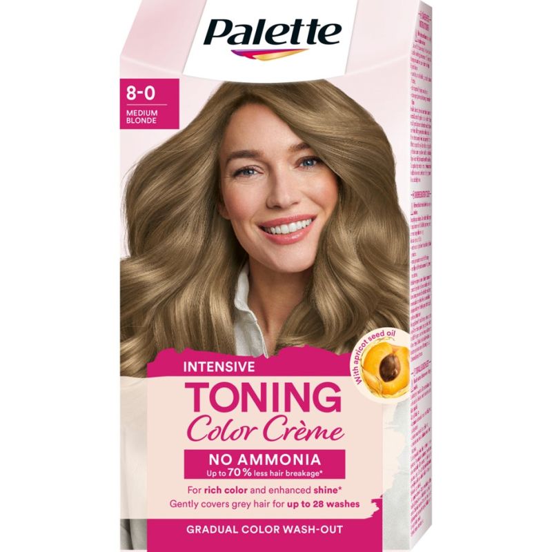 Schwarzkopf Palette Intensive Toning Color Crème  8-0 Medium Blonde