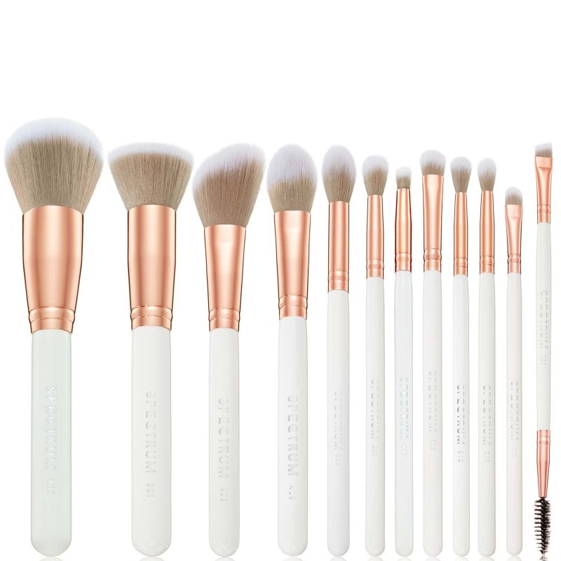 Spectrum Marbleous White Marble 12 Piece Makeup Brush Set