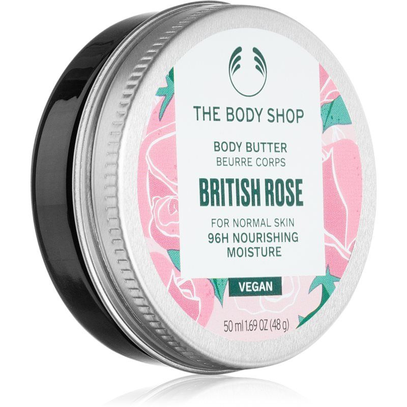 The Body Shop British Rose Body Butter vartalovoi ravitseva vaikutus 50 ml