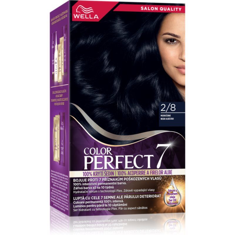 Wella Color Perfect hiusväri sävy 2/8 Blue Black 1 kpl