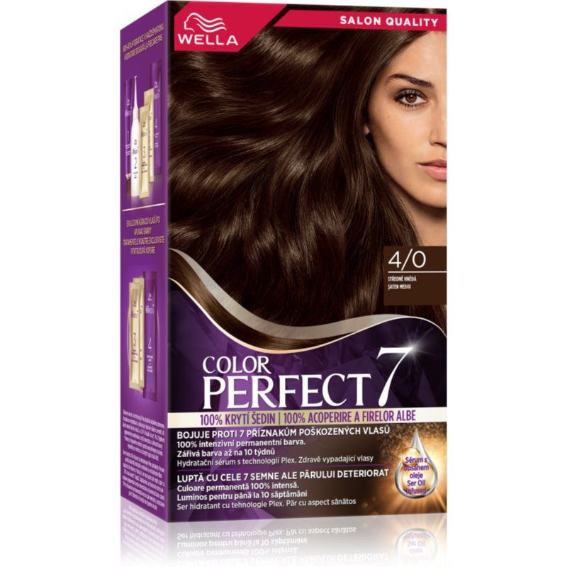 Wella Color Perfect hiusväri sävy 4/0 Medium Brown 1 kpl