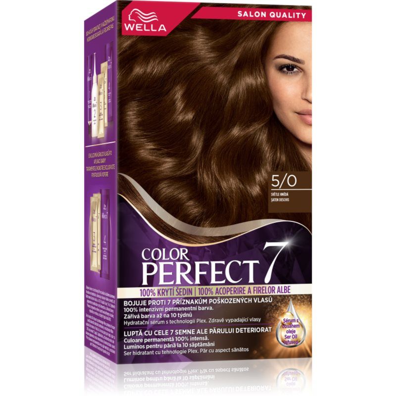 Wella Color Perfect hiusväri sävy 5/0 Light Brown 1 kpl