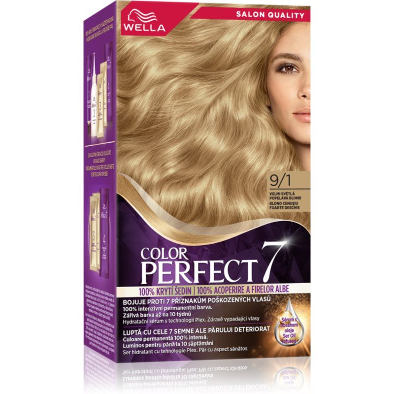 Wella Color Perfect hiusväri sävy 9/1 Very Light Ash Blond 1 kpl