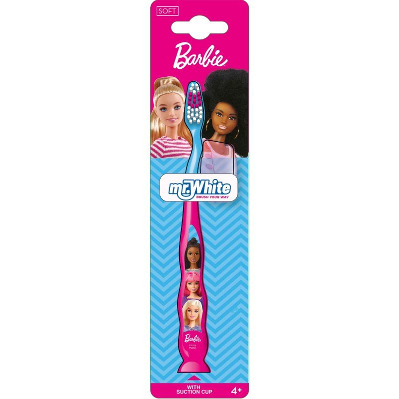Barbie Mr.White hammasharjat varustettu imukupilla lapsille 4+ 1 kpl