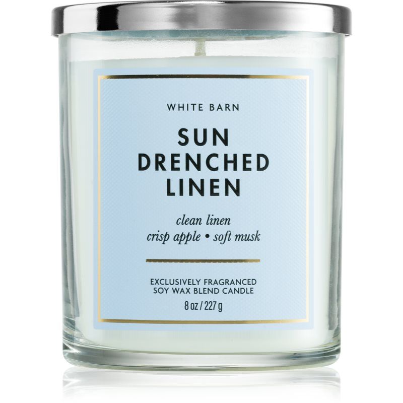 Bath & Body Works Sun-Drenched Linen tuoksukynttilä 227 g