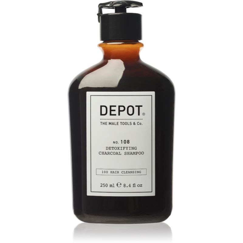 Depot No. 108 Detoxifying Charcoal Shampoo puhdistava detox-shampoo kaikille hiustyypeille 250 ml