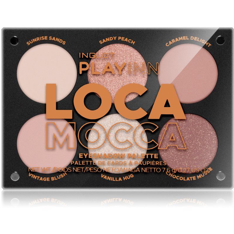 Inglot PlayInn Eyeshadow Palette luomiväripaletti sävy LOCA MOCCA 7.6 g