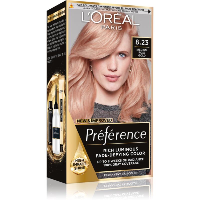 L’Oréal Paris Préférence hiusväri sävy 8.23 Shimmering Rose 1 kpl