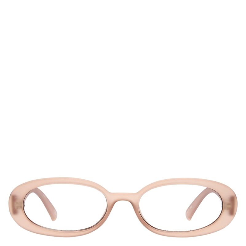 Le Specs Outta Love Matte Oyster With Smoke Grad Lens