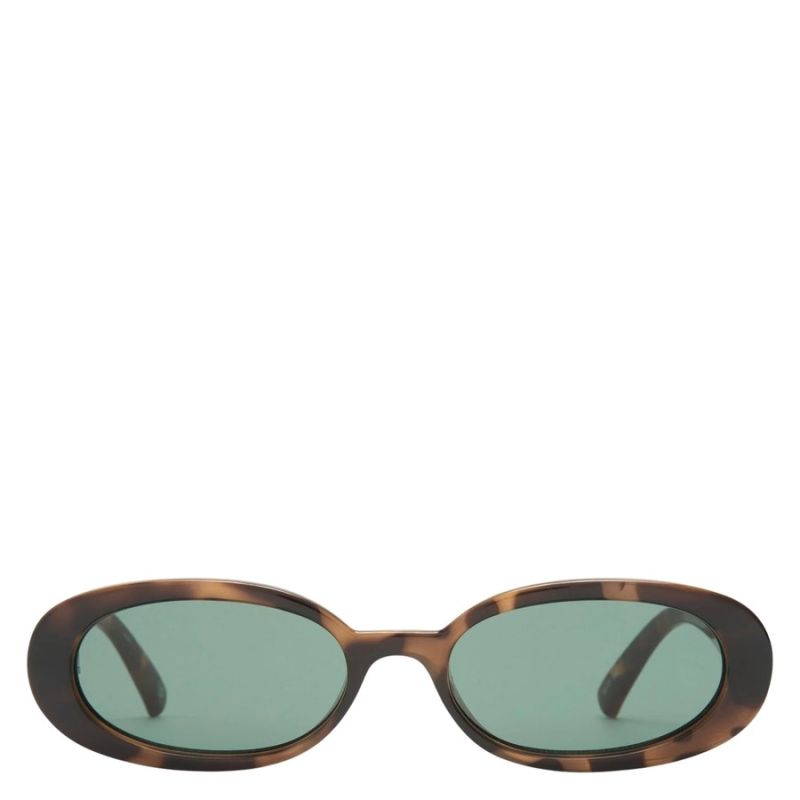Le Specs Outta Love Volcanic Tort With Green Mono Lens