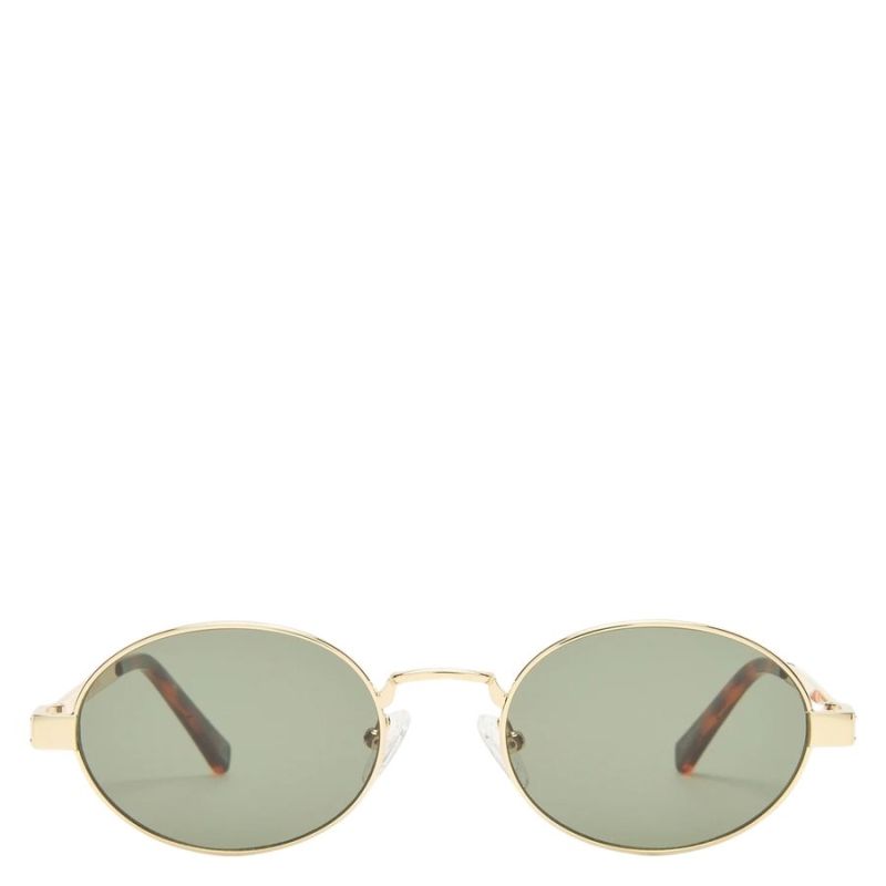 Le Specs Poseidon Deux Gold With Khaki Mono Lens
