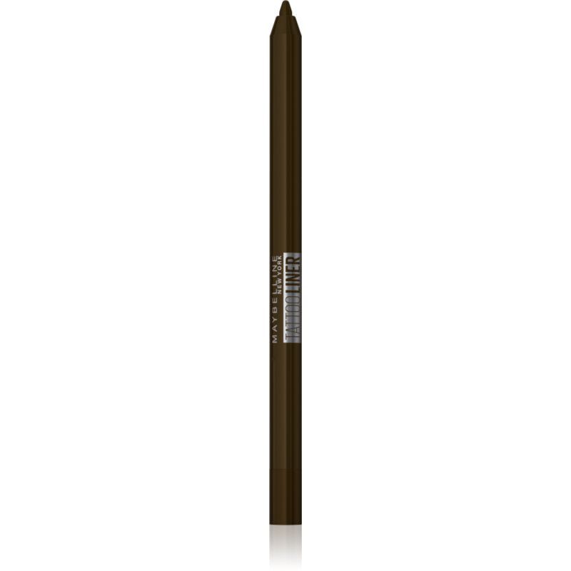 MAYBELLINE NEW YORK Tattoo Liner Gel Pencil vedenkestävä geelimäinen silmänrajauskynä pitkäkestoinen vaikutus sävy 977 Soft Brown 1 g