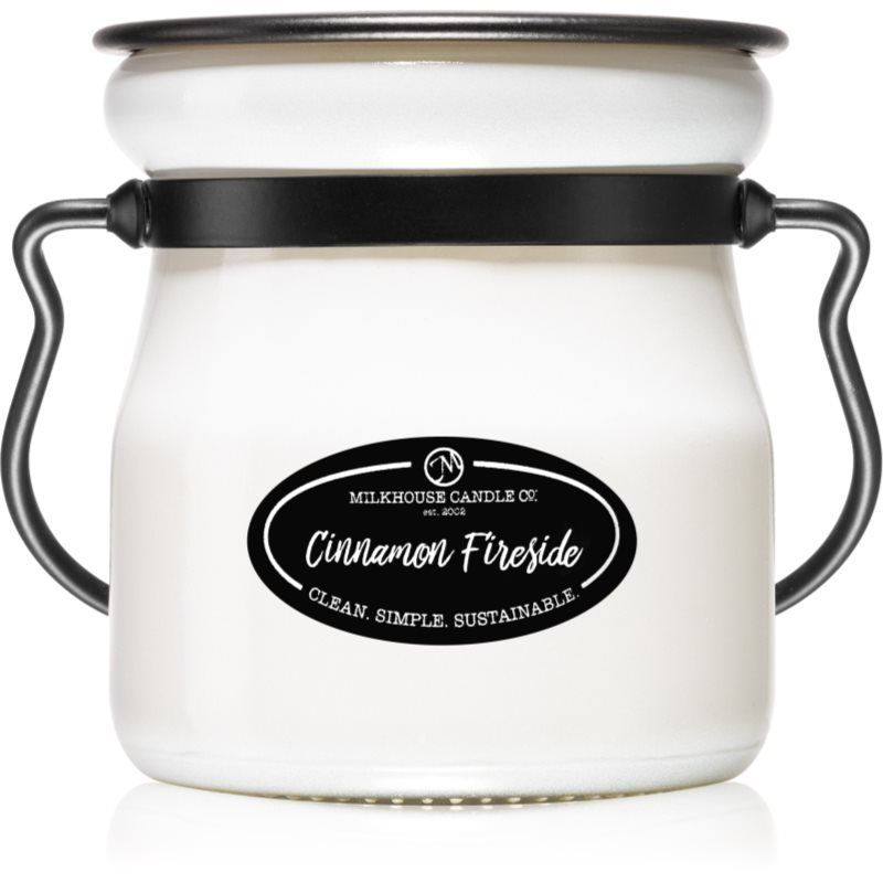 Milkhouse Candle Co. Creamery Cinnamon Fireside tuoksukynttilä Cream Jar 142 g