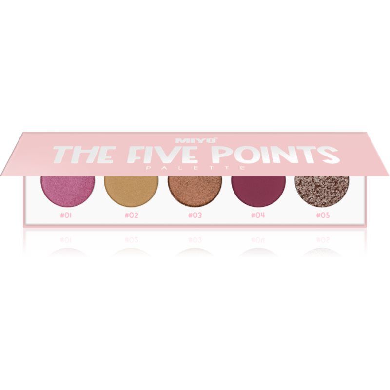 Miyo Eyeshadow The five points luomiväripaletti sävy 27 Purple heart 1 kpl