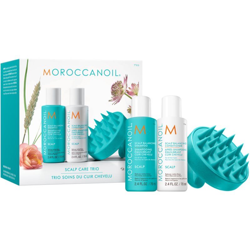 Moroccanoil Scalp Discovery Set setti rasvoittuvalle hiuspohjalle hilsettä vastaan