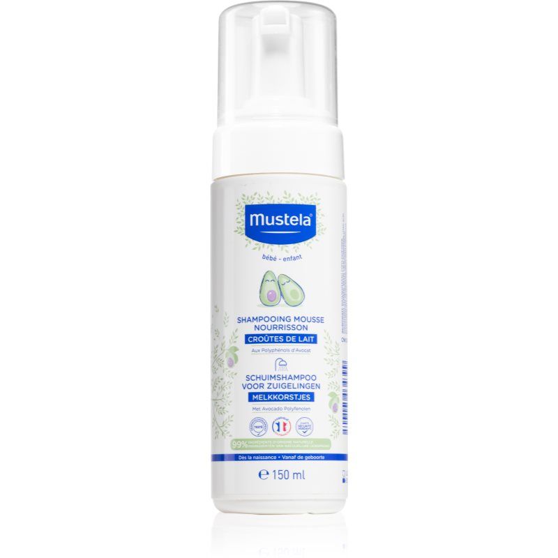 Mustela Bébé vaahtoshampoo syntymästä lähtien 150 ml