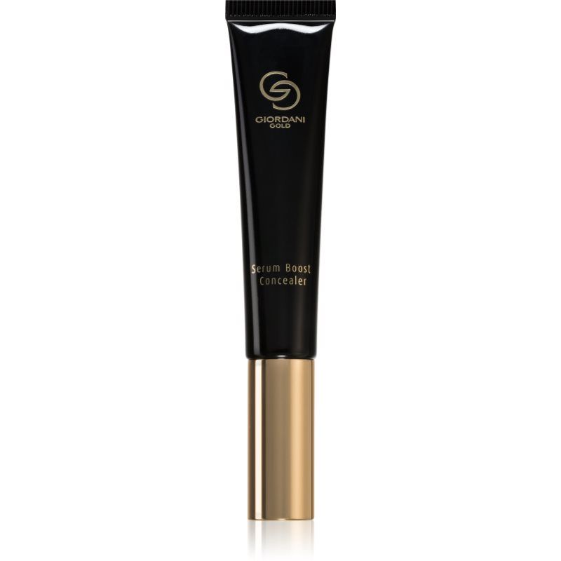 Oriflame Giordani Gold Serum Boost peitevoide ryppyjen, turvotuksen ja tummien silmänalusten ehkäisyyn sävy Light 10 ml