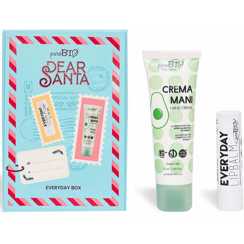 puroBIO Cosmetics Dear Santa Everyday Box lahjasetti 2 kpl