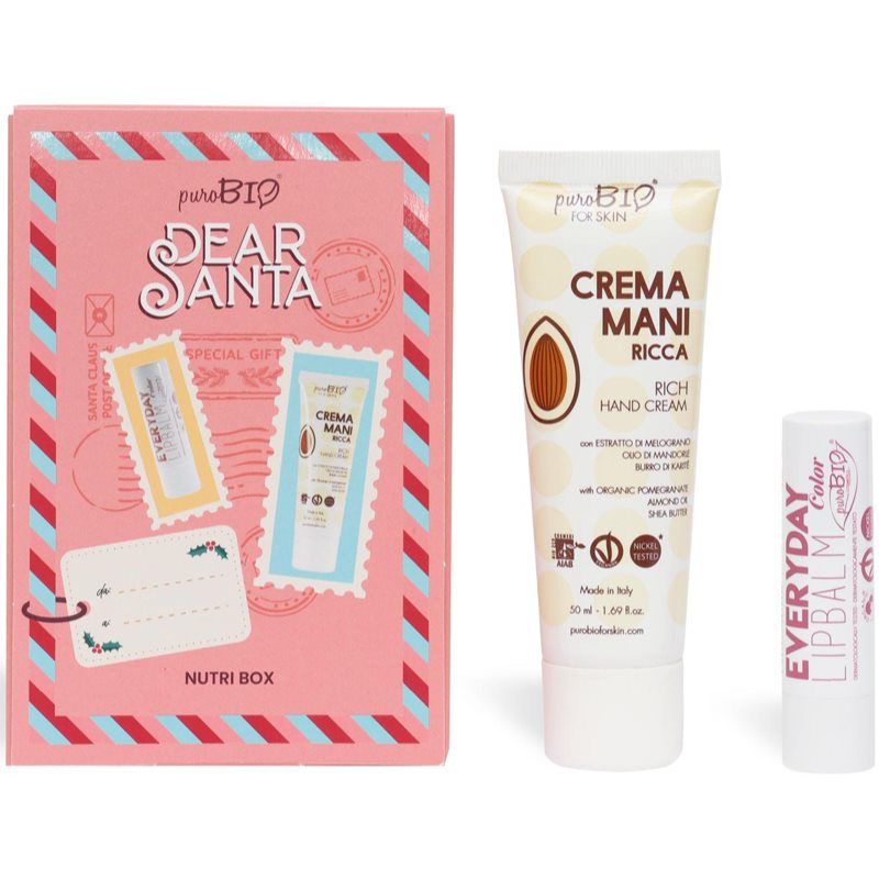 puroBIO Cosmetics Dear Santa Nutri Box lahjasetti 2 kpl