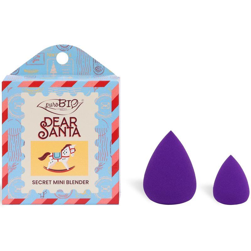 puroBIO Cosmetics Dear Santa SECRET meikkisieni, 2 kpl lahjapakkauksessa 2 kpl