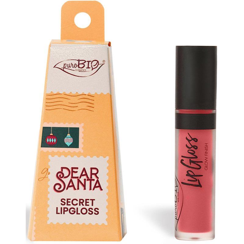 puroBIO Cosmetics Dear Santa SECRET pitkäkestoinen huulikiilto lahjapakkauksessa sävy 044 4.4 ml