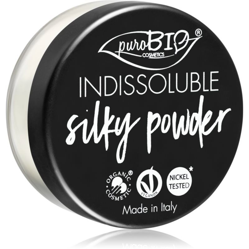 puroBIO Cosmetics Indissouble mattapinnan antava irtopuuteri sävy 01 Translucent 8 g
