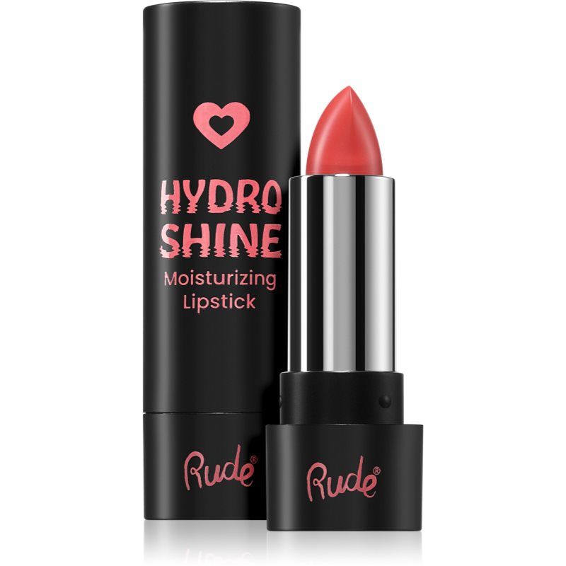 Rude Cosmetics Hydro Shine Moisturizing Lipstick kosteuttava voidemainen huulipuna sävy Sweet Rose 3.7 g