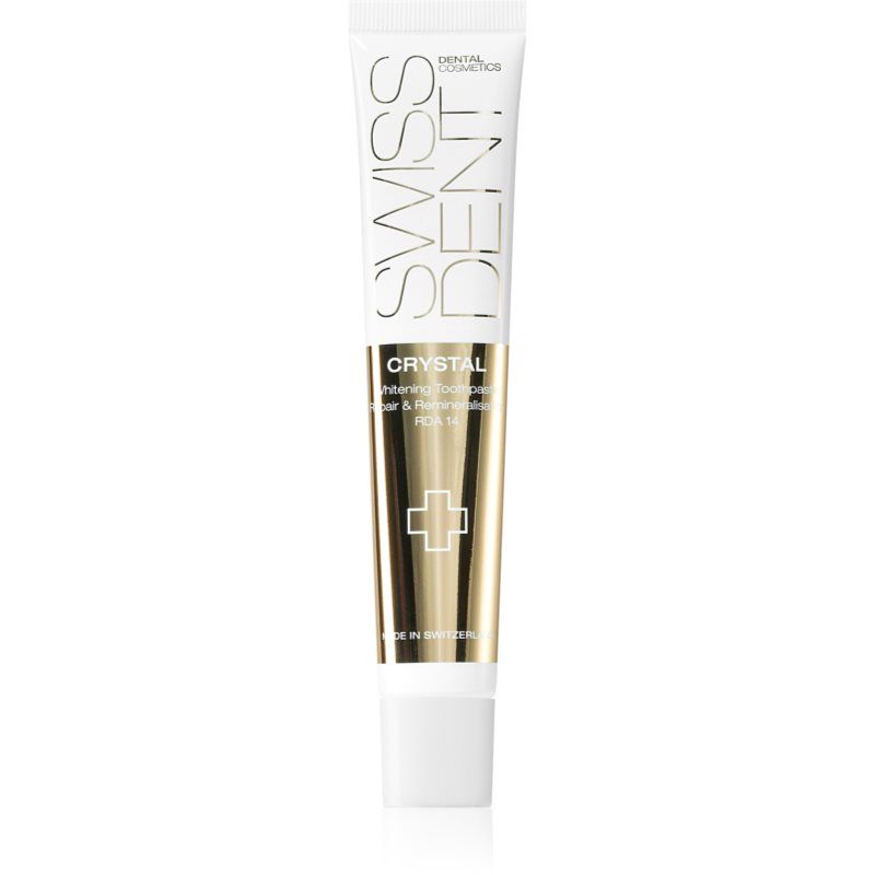 Swissdent Crystal Repair and Remineralisation remineralisoiva hammastahna valkaiseva vaikutus 50 ml