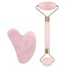 By Bangerhead Rose Quartz Gua sha and Roller set thumbnail 1