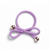 Ia Bon Hair Tie With Gold Bead Lilac thumbnail 1