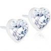 Blomdahl Medical Plastic  Heart 6mm Crys thumbnail 1
