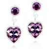 Blomdahl Medical Plastic  Pendant Heart 6mm Light Amethyst thumbnail 1