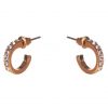 Dazzling Earrings Col Small Creole W Clear Crystals Gold thumbnail 1