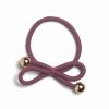 Ia Bon Hair Tie With Gold Bead Mauve thumbnail 1