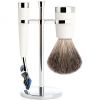 Mühle Liscio Set Razor Fusion™ + Shaving Brush High-Grade Resin W thumbnail 1