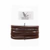 Avalea hiuslenkit ohut 12kpl metalliton, 2mm Ruskea thumbnail 1