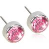 Blomdahl Silver Titanium Silver Light Rose Bezel 5 mm thumbnail 1