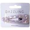 Dazzling Hår Hårspänne vit och rosa skimrande thumbnail 1