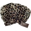 Hydréa London Eco-friendly PEVA Shower Print Design Cap Leopard thumbnail 1