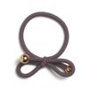 Ia Bon Hair Tie With Gold Bead Taupe thumbnail 1