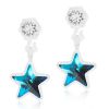 Blomdahl Medical Plastic Pendant Star 4/6 mm Crystal/aquamarine thumbnail 1