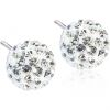 Blomdahl Natural Titanium  Crystal Ball White 6 mm thumbnail 1
