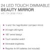 Rio 24 LED Touch Dimmable Makeup Mirror thumbnail 10